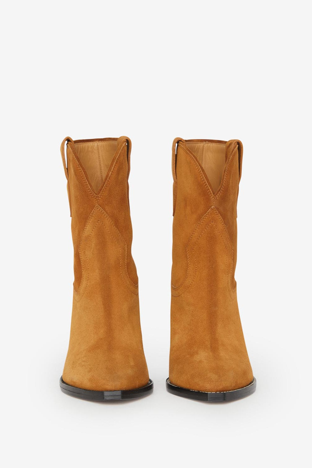 Santiag-boots leyane mit absätzen - Cognac - Woman - 4