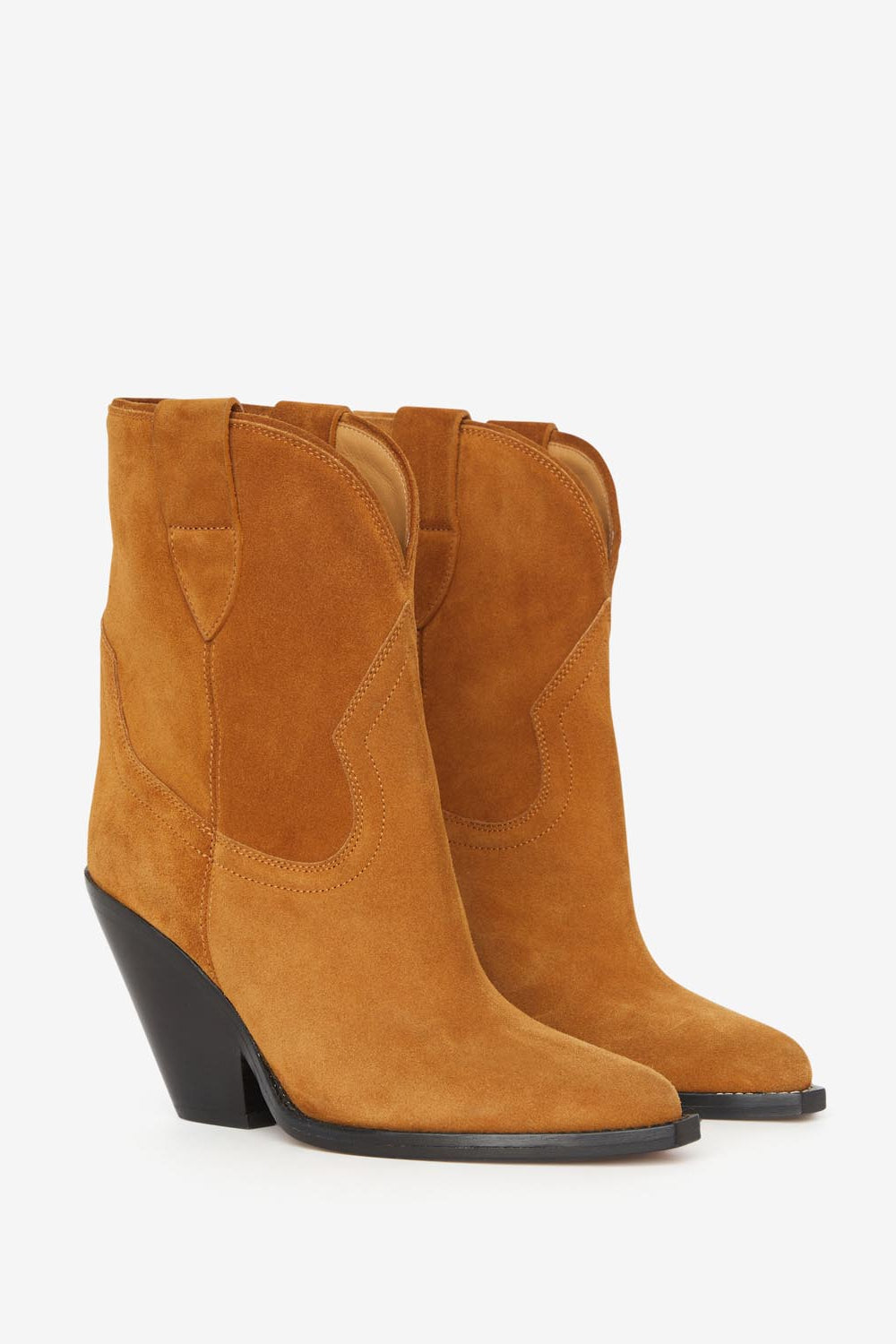 Santiag-boots leyane mit absätzen - Cognac - Woman - 3