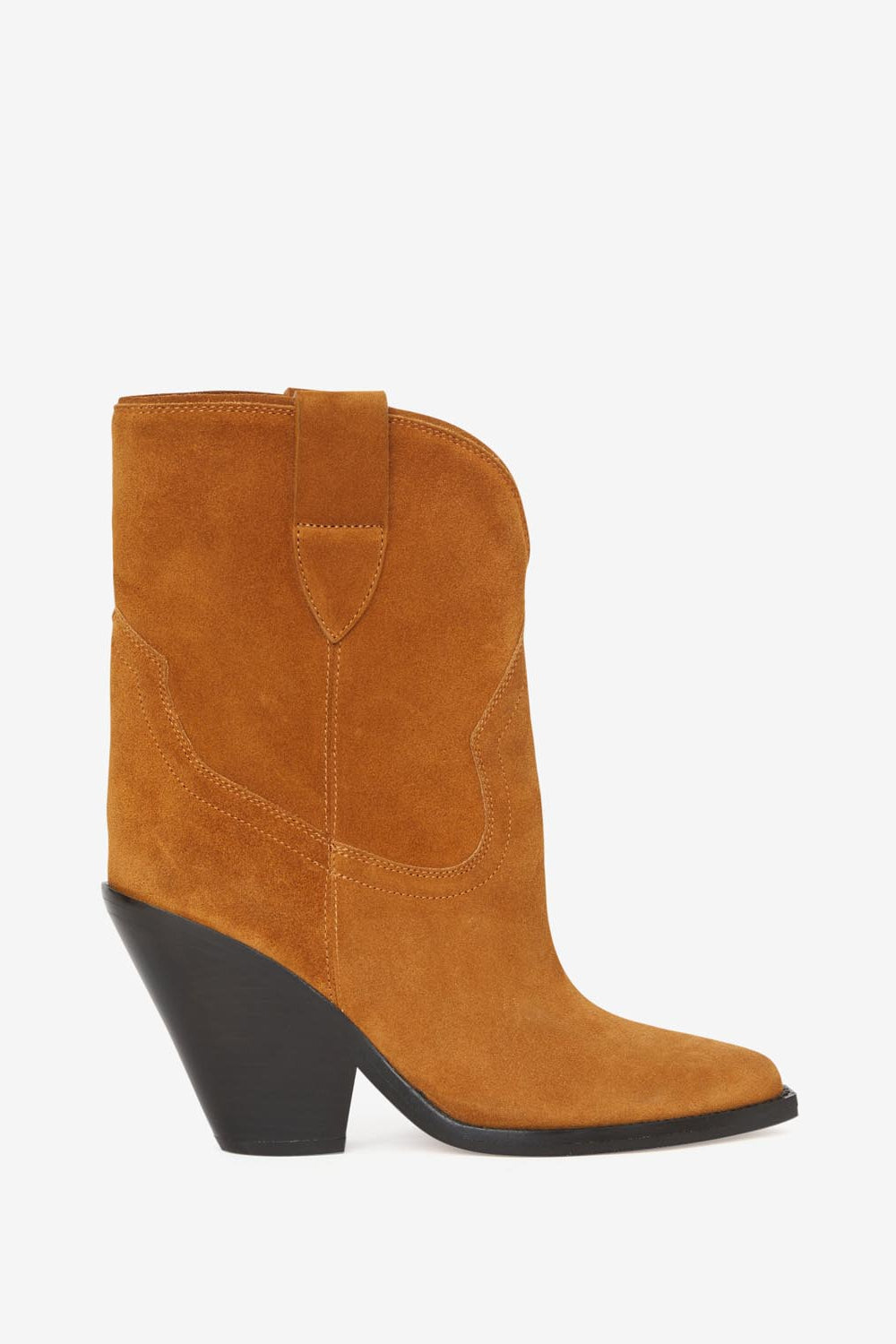 Santiag-boots leyane mit absätzen - Cognac - Woman - 1