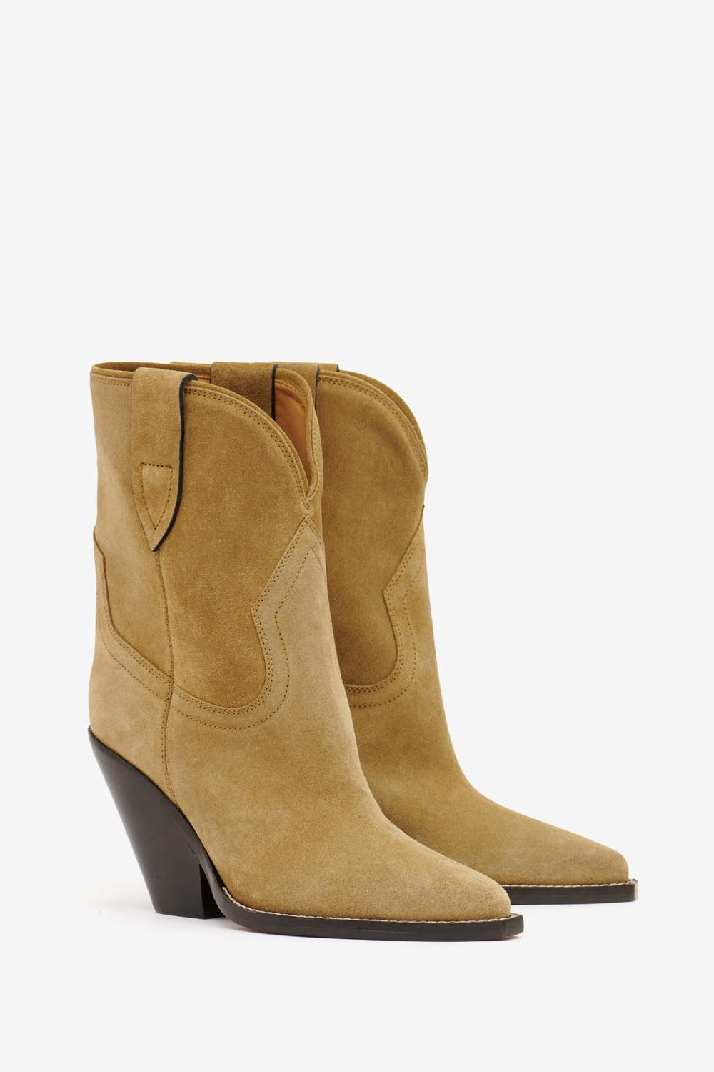 Boots santiag à talons leyane - Taupe - Woman - 3