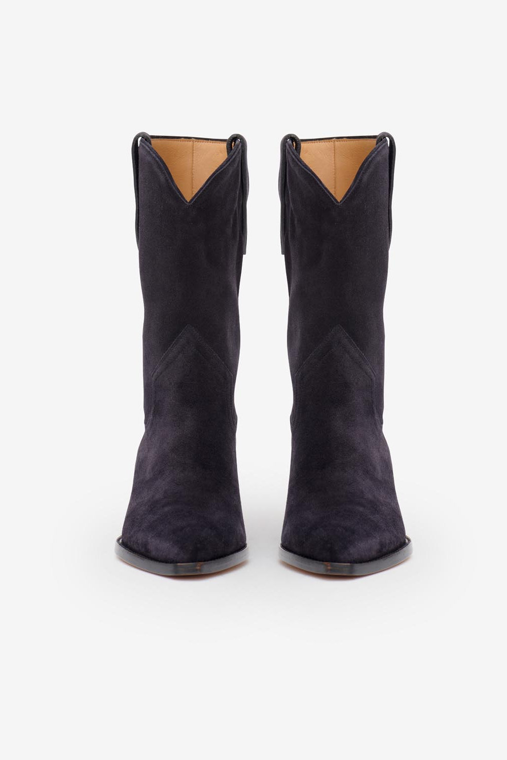 Dahope suede leather cowboy boots - Black - Woman - 4