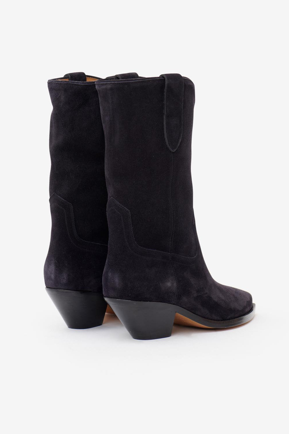 Dahope suede leather cowboy boots - Black - Woman - 2