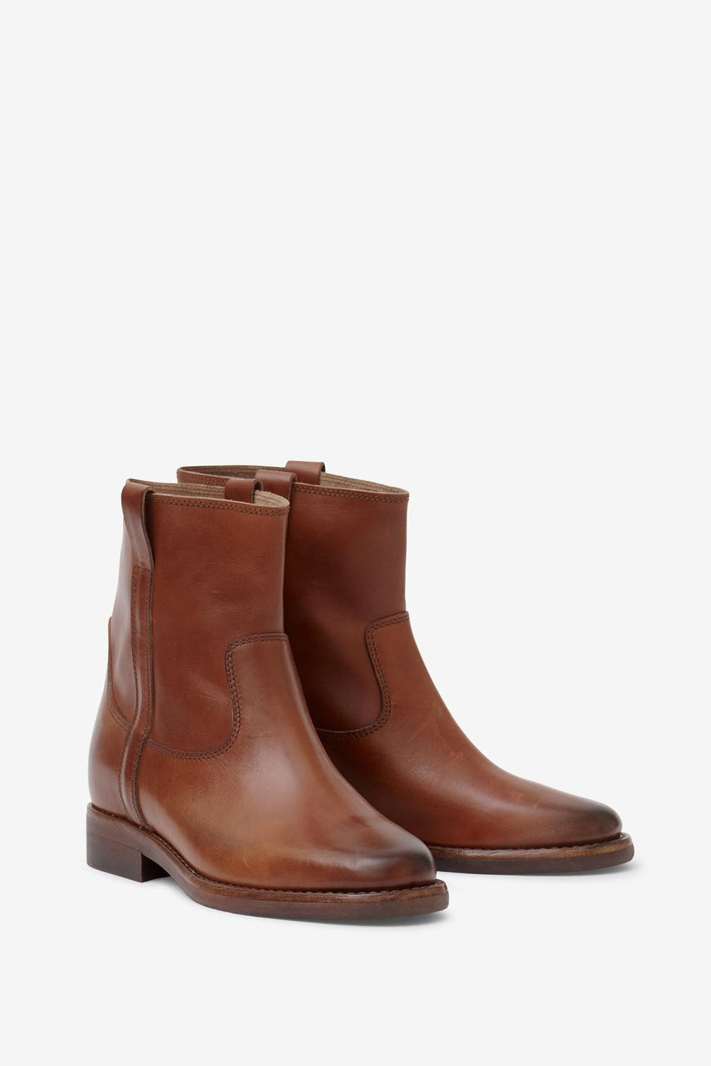 Botines de piel susee - Cognac - Woman - 3