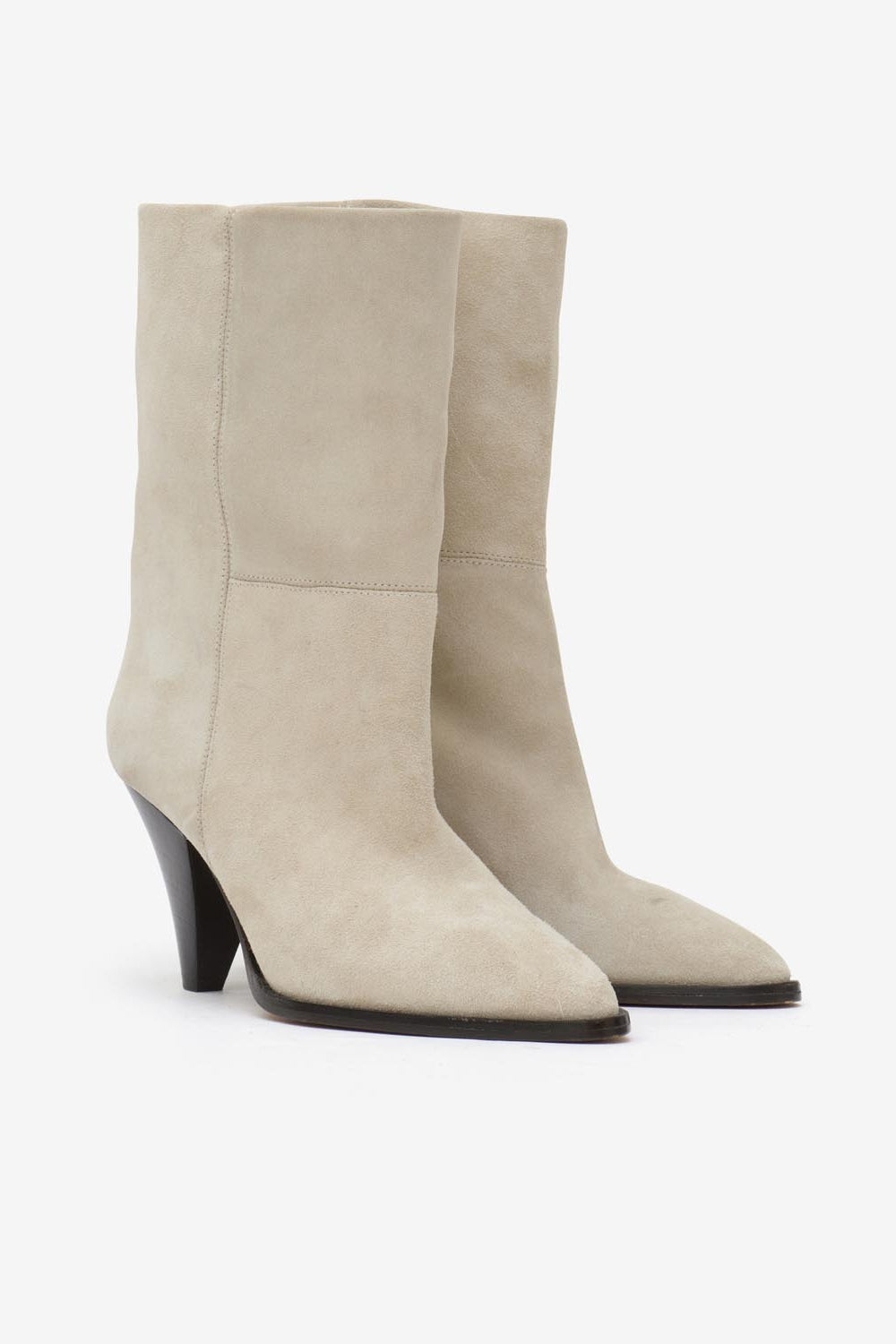 Rouxa suede ankle boots - Chalk - Woman - 5