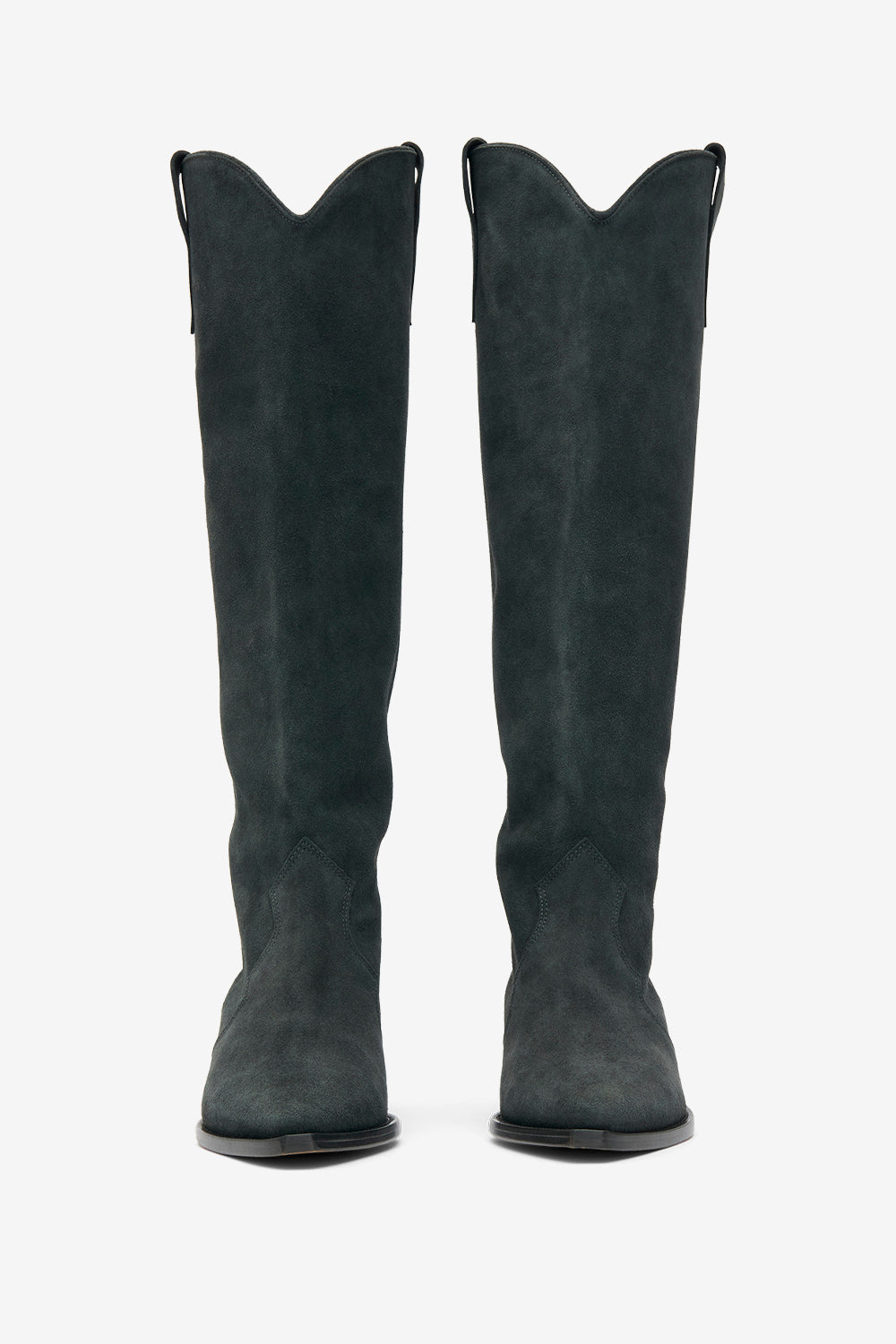 Denvee cowboy boots in suede calfskin leather - Black - Woman - 4