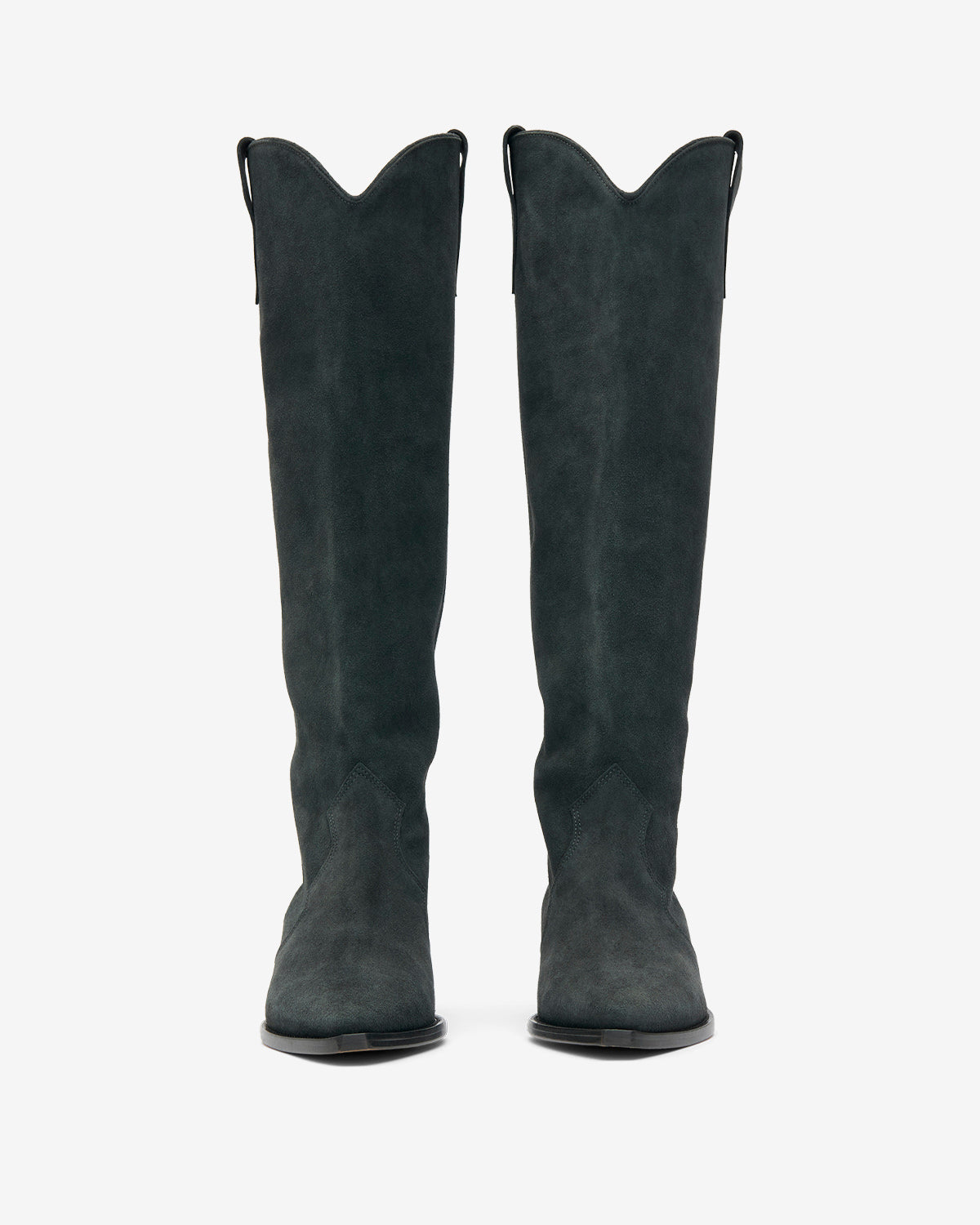 Denvee cowboy boots in suede calfskin leather - Black - Woman - 4