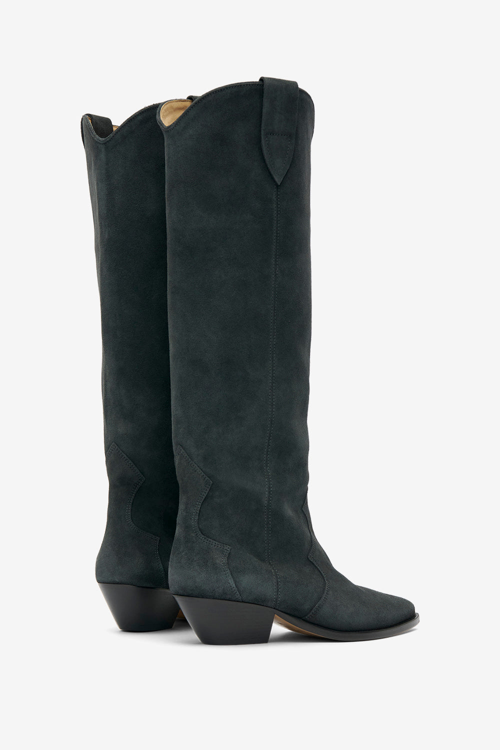 Denvee cowboy boots in suede calfskin leather - Black - Woman - 2