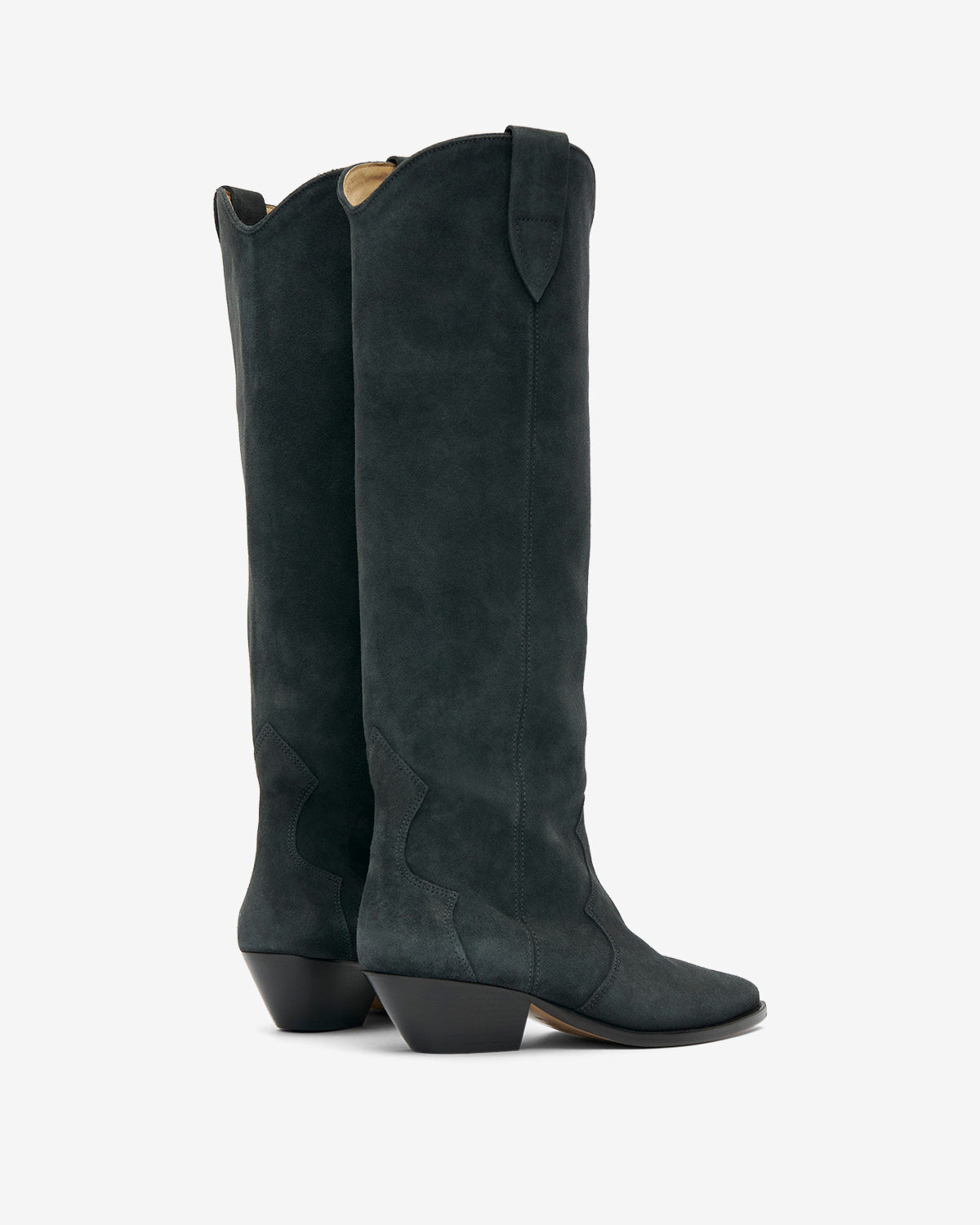 Denvee cowboy boots in suede calfskin leather - Black - Woman - 2