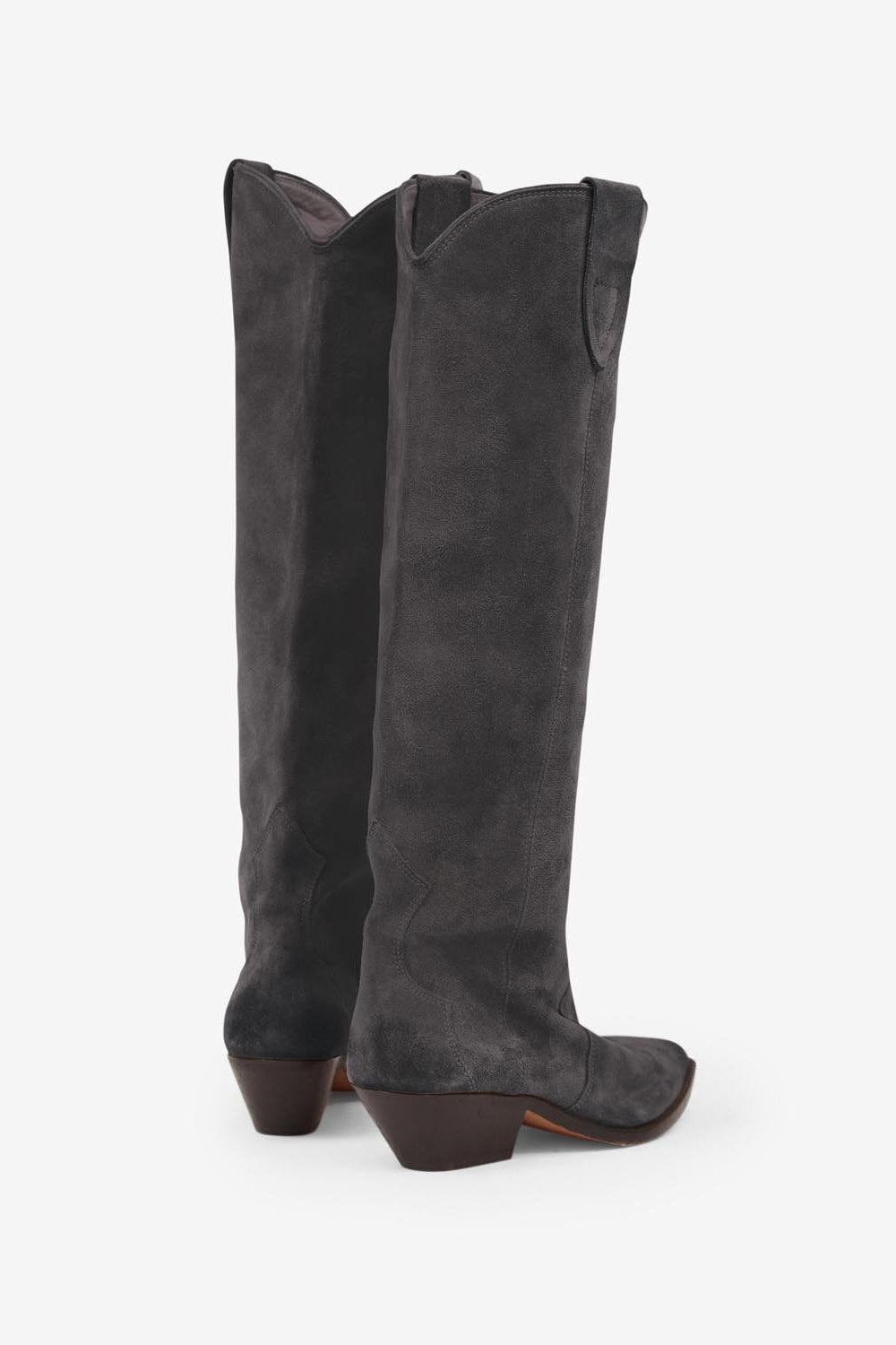 Denvee cowboy boots in suede calfskin leather - Black - Woman - 5