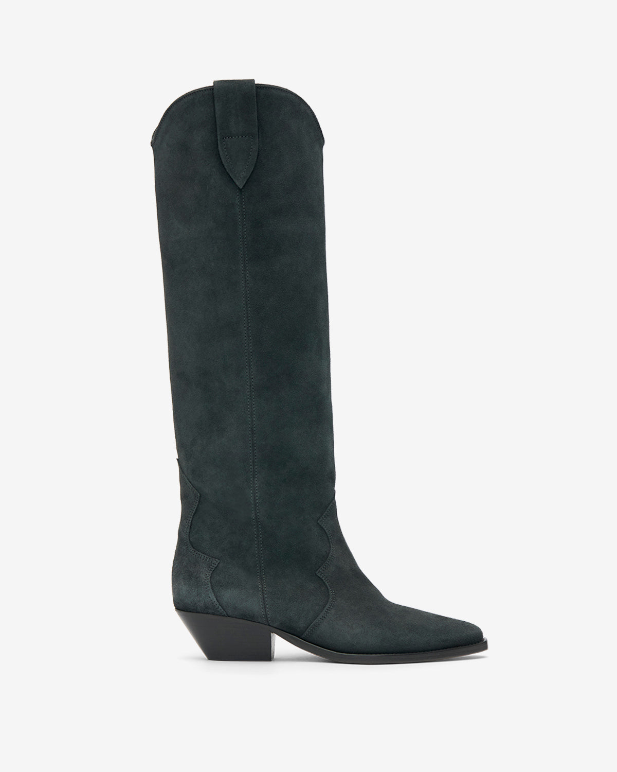 Denvee cowboy boots in suede calfskin leather - Black - Woman - 1