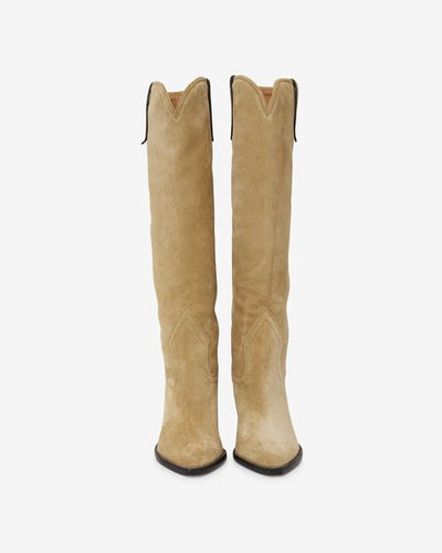 Lomero suede leather boots - Taupe - Woman - 4