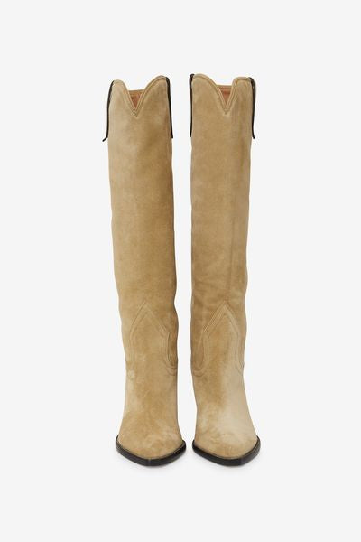 Lomero suede leather boots - Taupe - Woman - 4