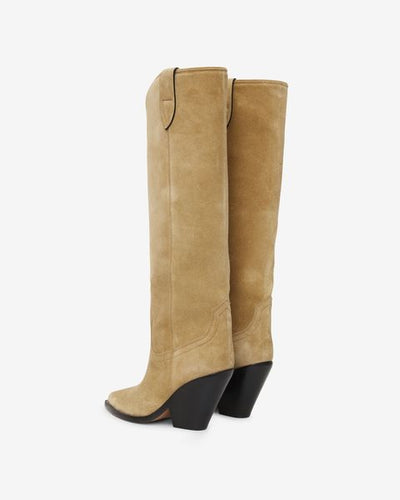 Lomero suede leather boots - Taupe - Woman - 2