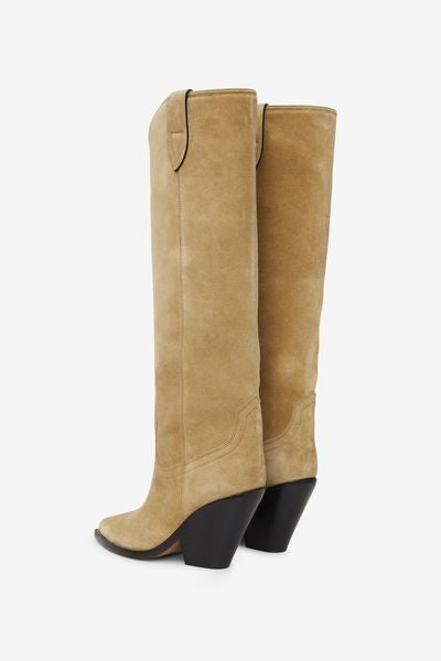 Lomero suede leather boots - Taupe - Woman - 2