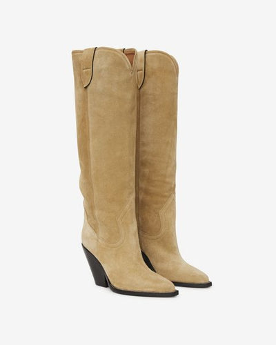 Lomero suede leather boots - Taupe - Woman - 3