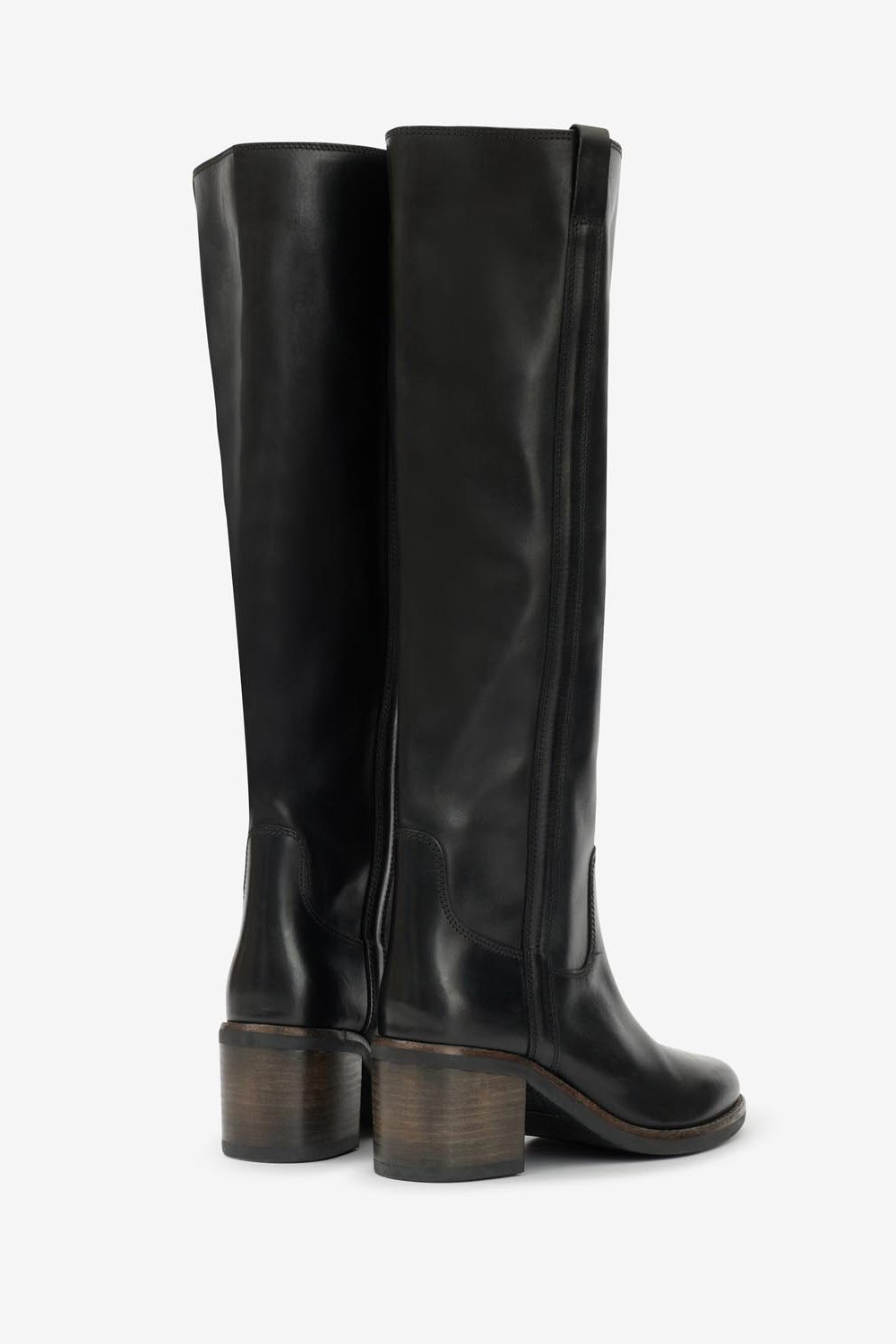 Seenia suede leather boots - Black - Woman - 3