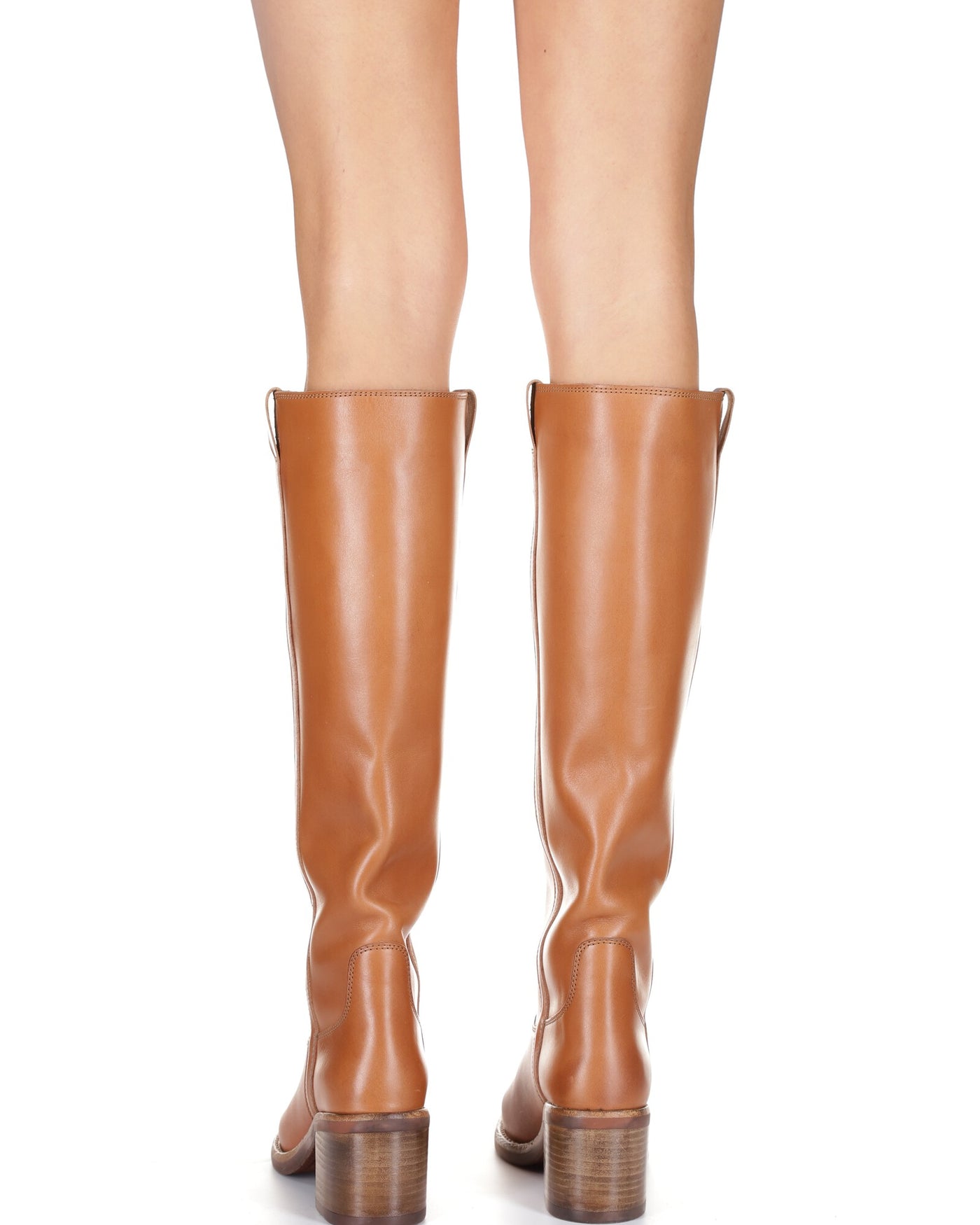 Botas de piel de ante seenia - Cognac - Woman - 4