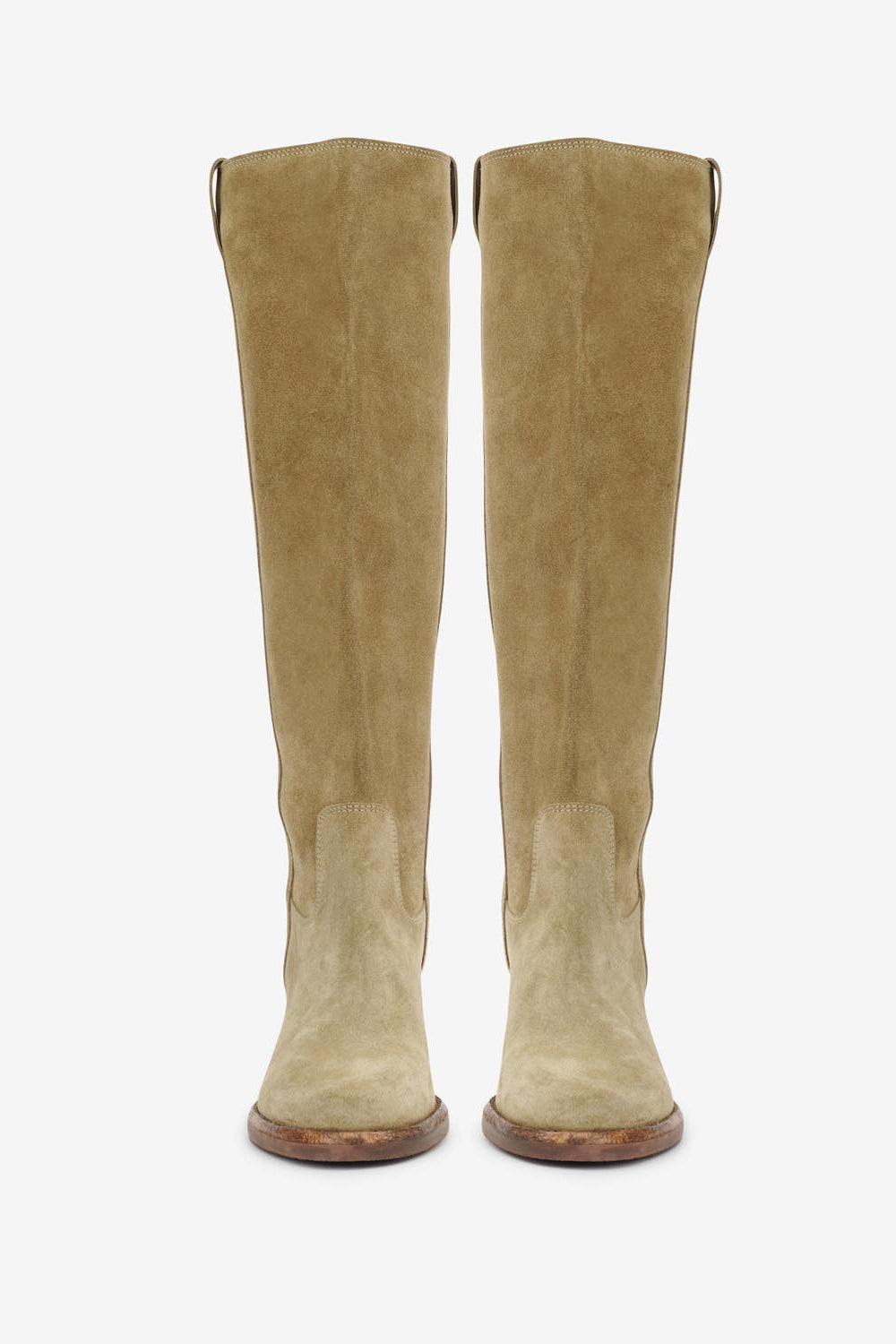 Seenia suede leather boots - Taupe - Woman - 6