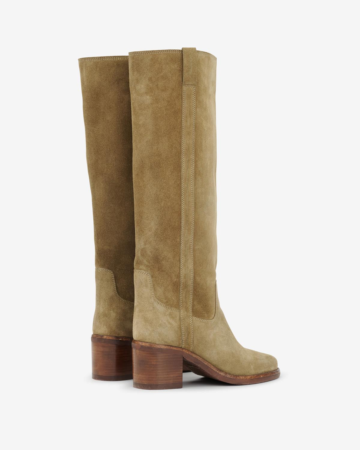 Seenia suede leather boots - Taupe - Woman - 4