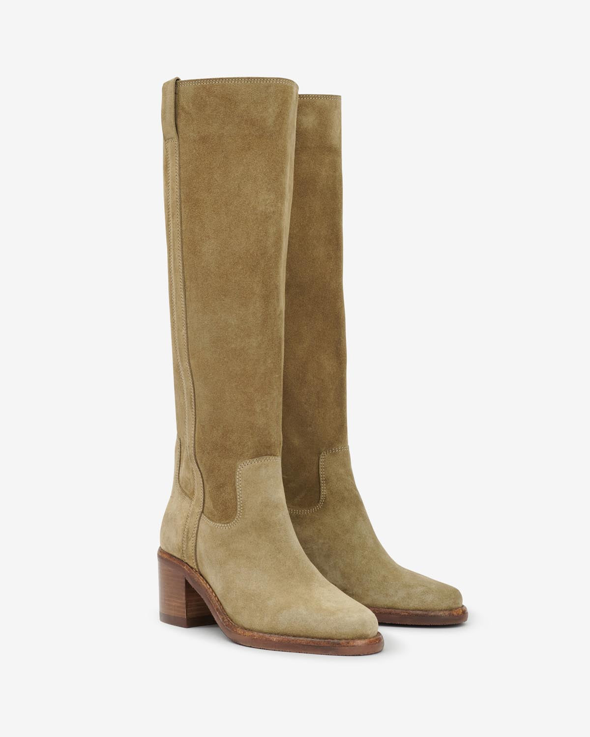 Seenia suede leather boots - Taupe - Woman - 8