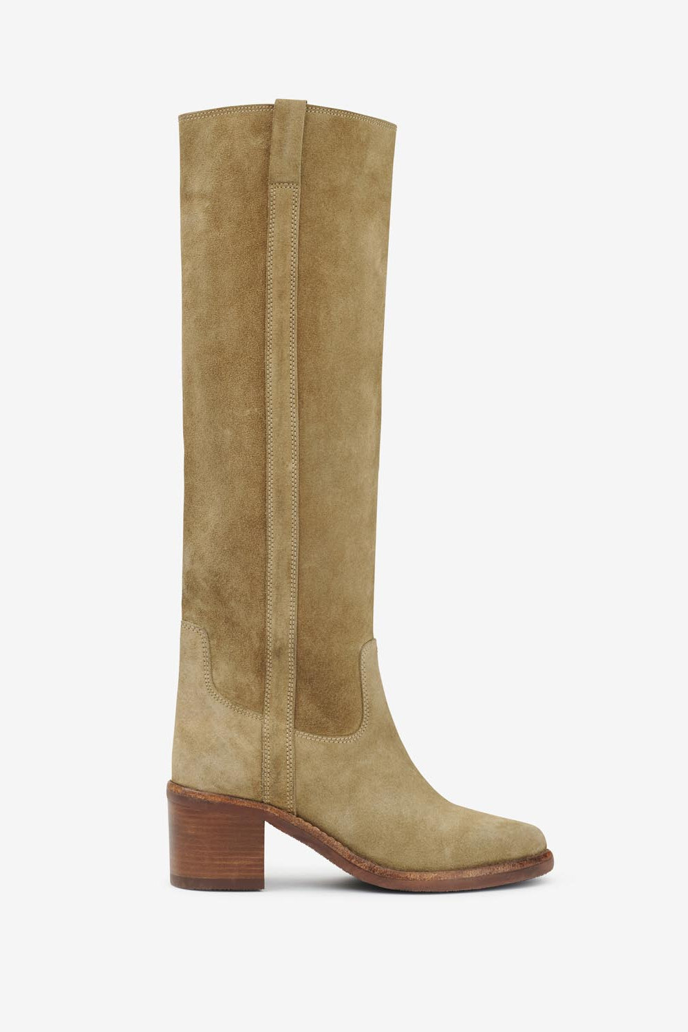 Seenia suede leather boots - Taupe - Woman - 2
