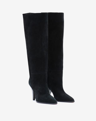 Ririo suede leather boots - Black - Woman - 5