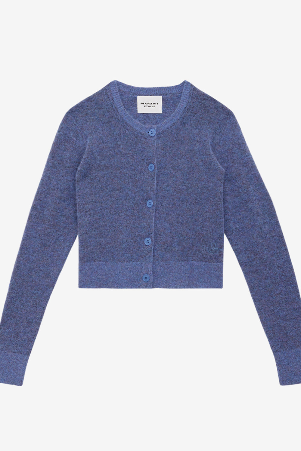 Cardigan nity in baby alpaca - Sky blue - Woman - 1