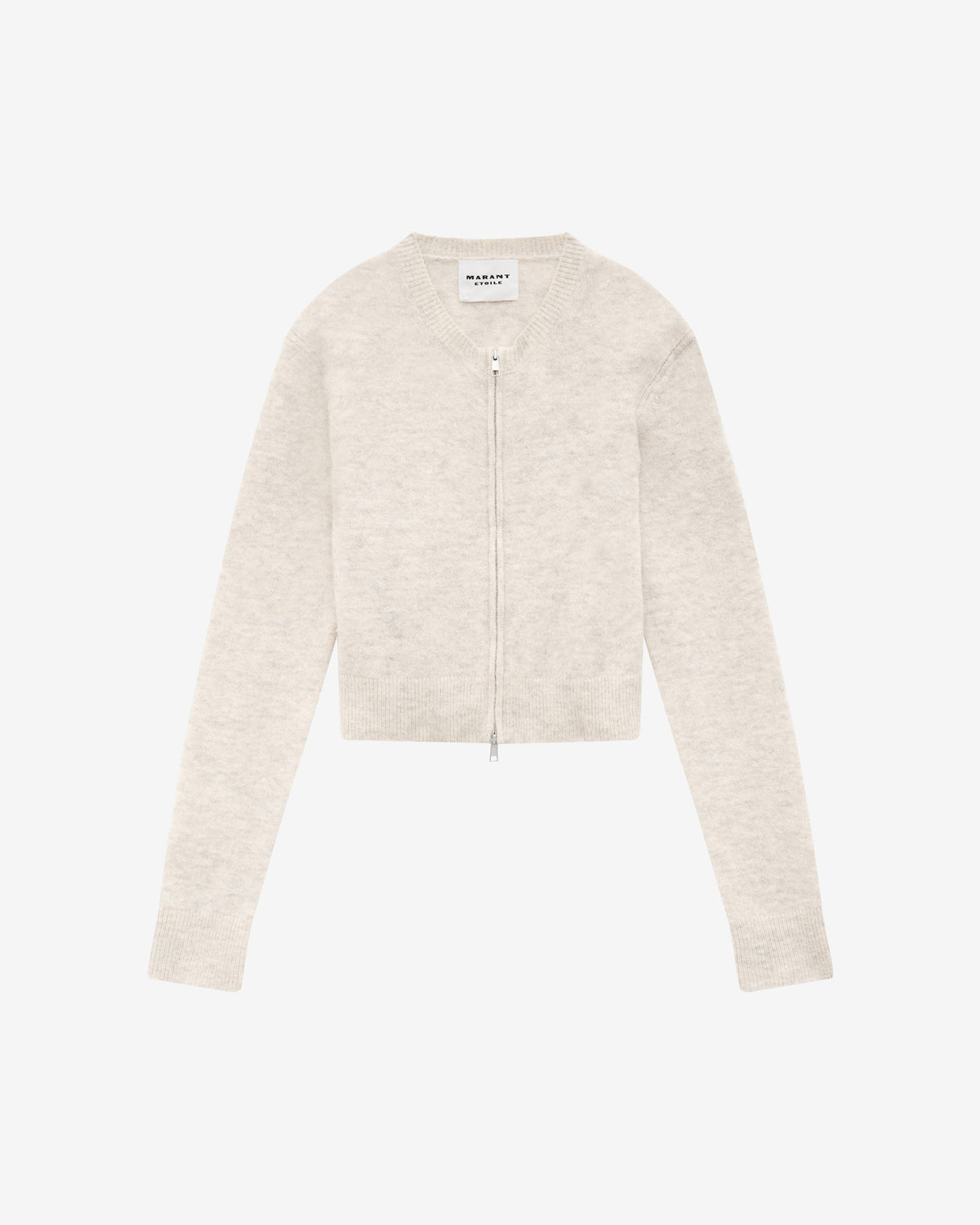 Isabel Marant purchases Etoile Kalia Wool Cotton Distressed Gray Sweater