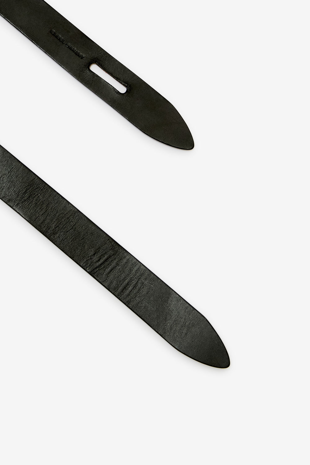 Lecce smooth leather tie belt - Black and natural - Woman - 4