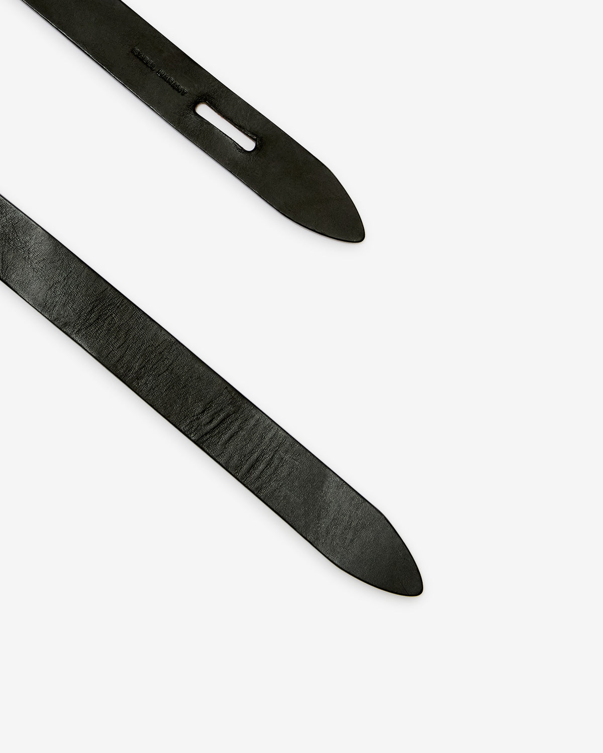 Lecce smooth leather tie belt - Black and natural - Woman - 4