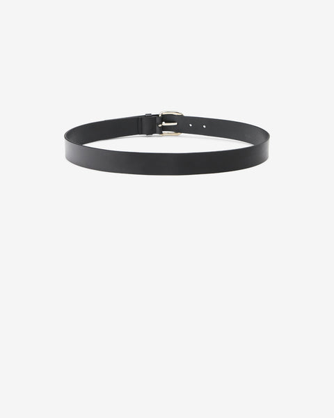 ZAPH Leather Belt Man black and silver | ISABEL MARANT Official