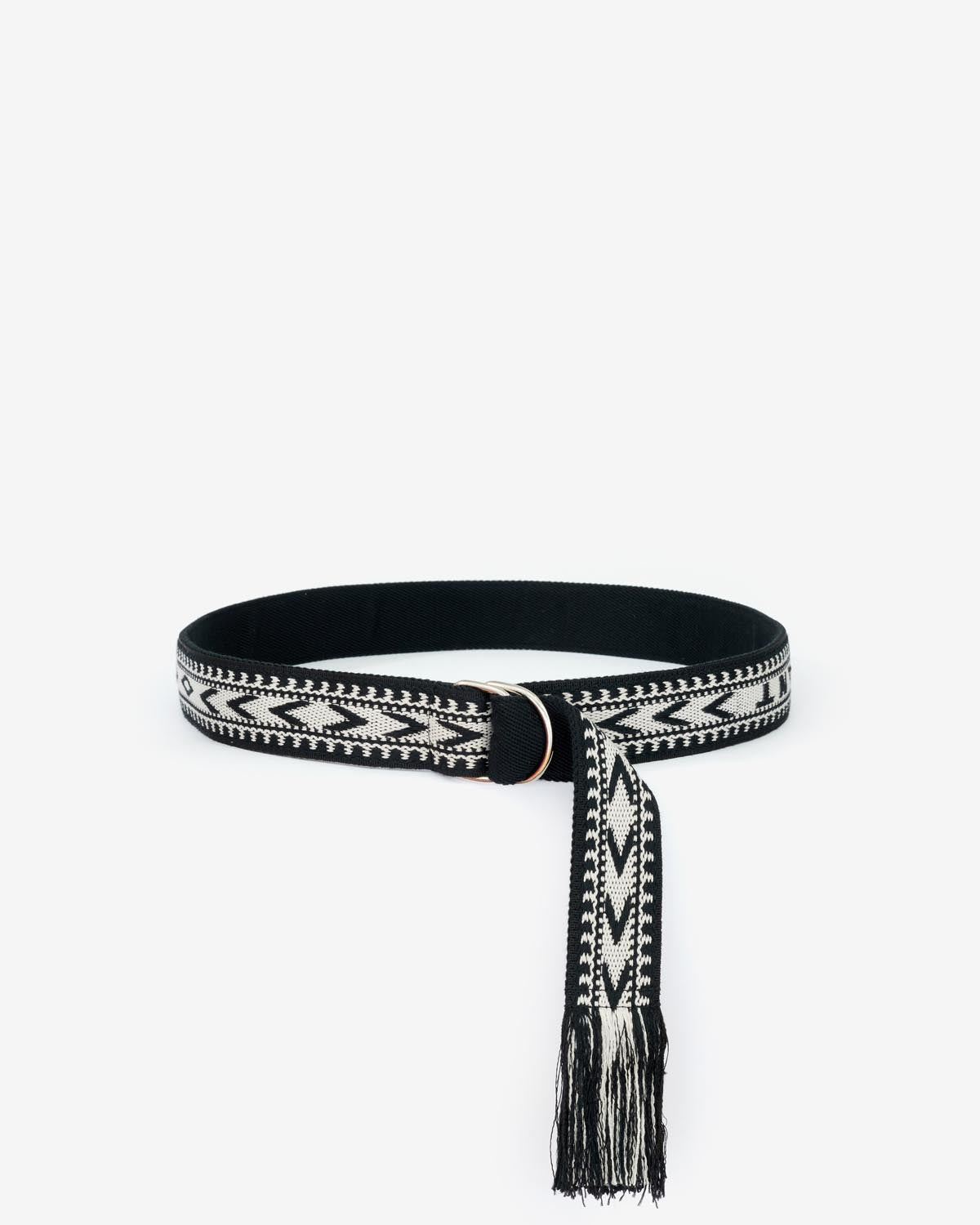 Nyessah belt - Black and ecru - Man - 1