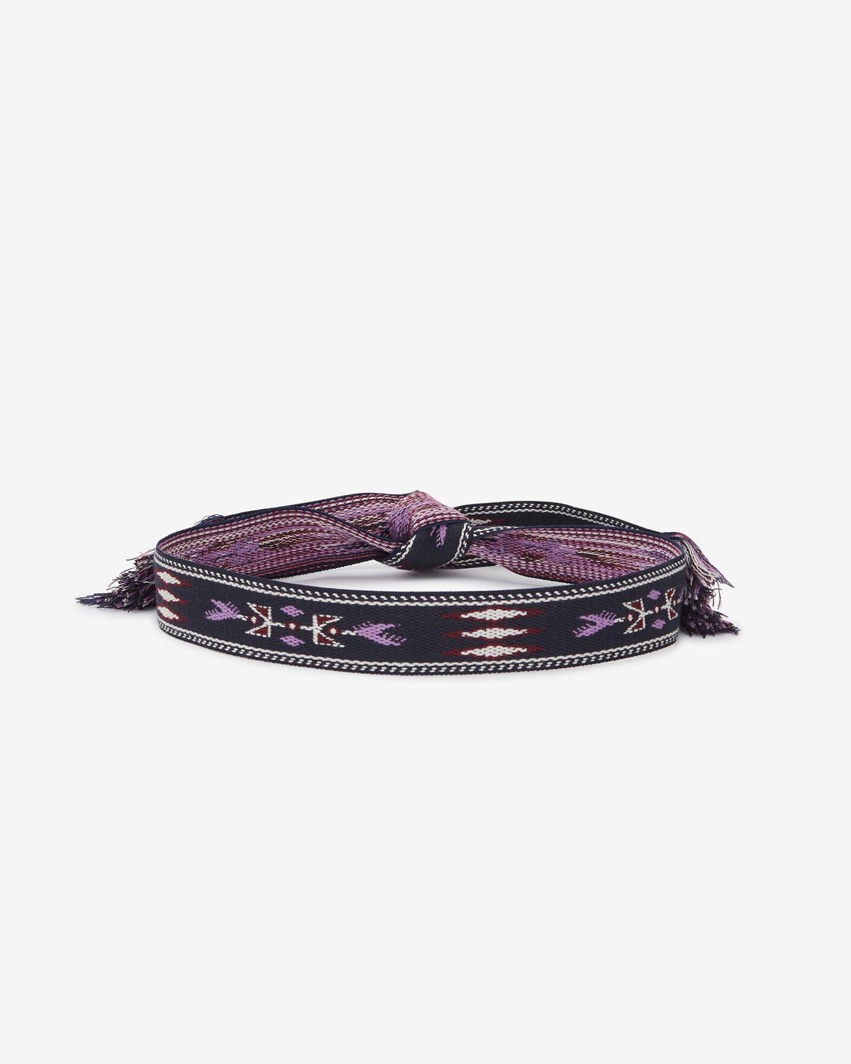 Etkaah woven belt with graphic patterns - Faded night - Man - 2