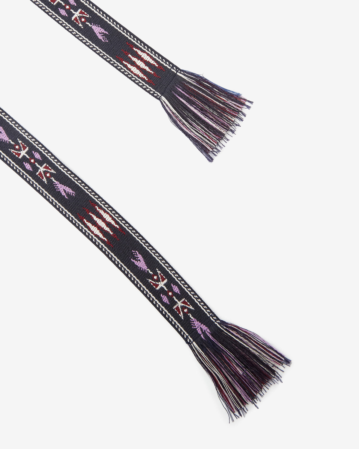 Etkaah woven belt with graphic patterns - Faded night - Man - 3