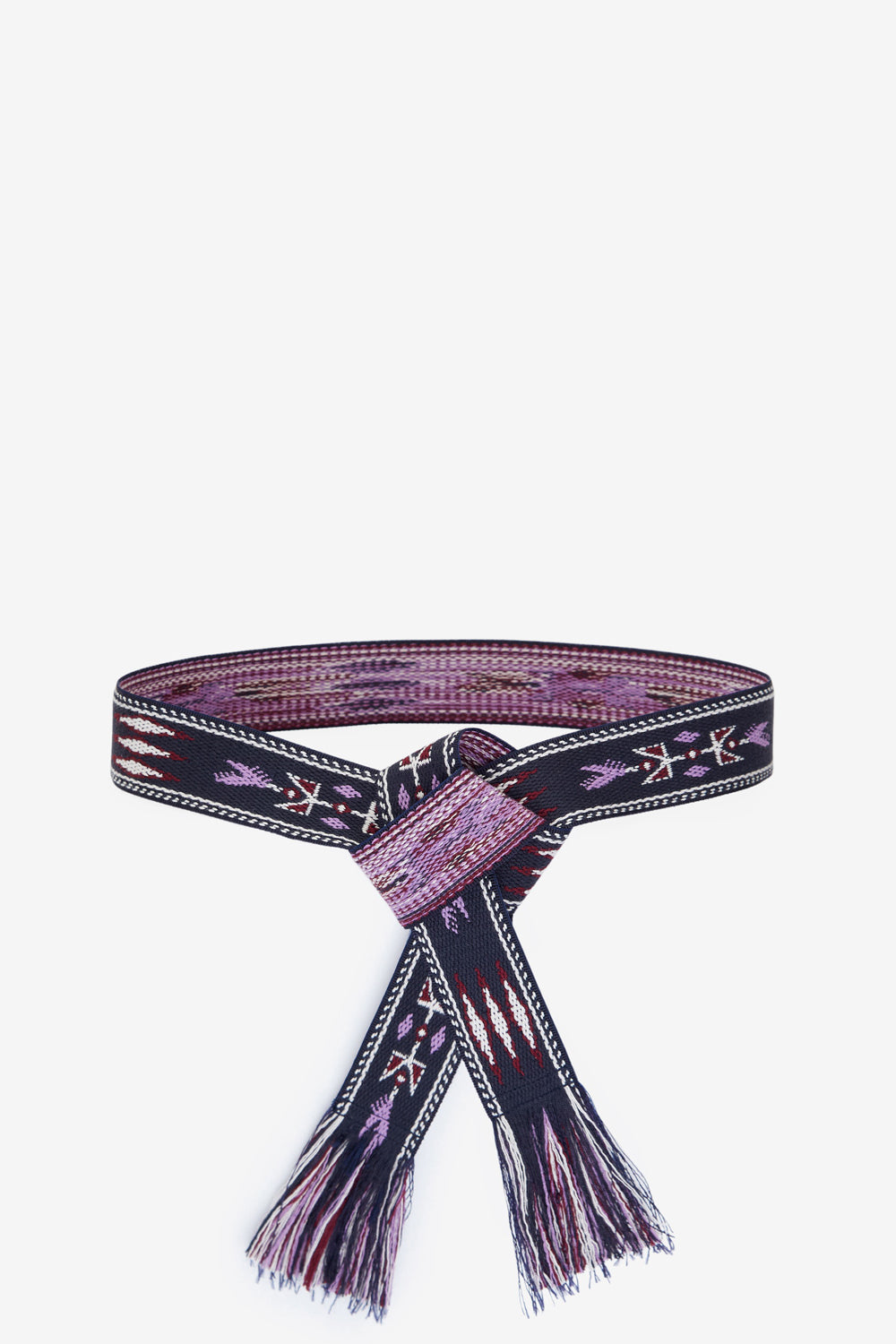 Ceinture etkaah tissée à motifs graphiques - Bleu nuit - Man - 1