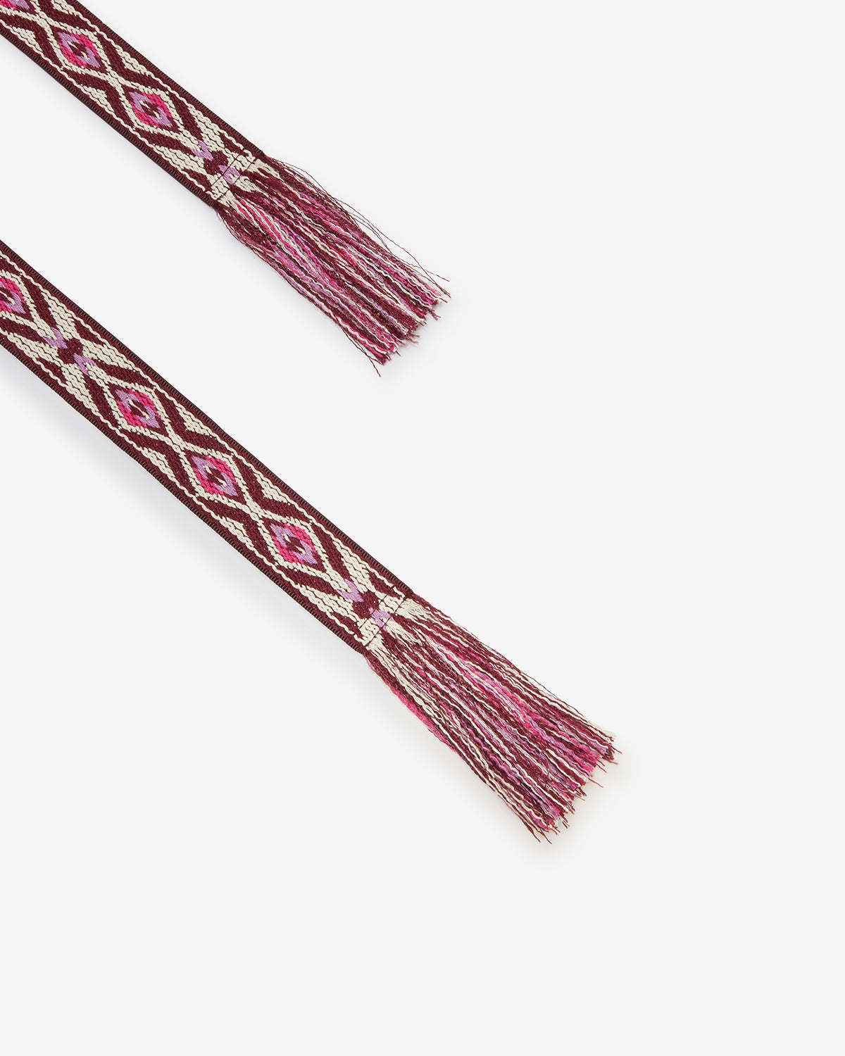 Gewebter gürtel etki mit grafischem jacquardmuster - Pink-beige - Woman - 3