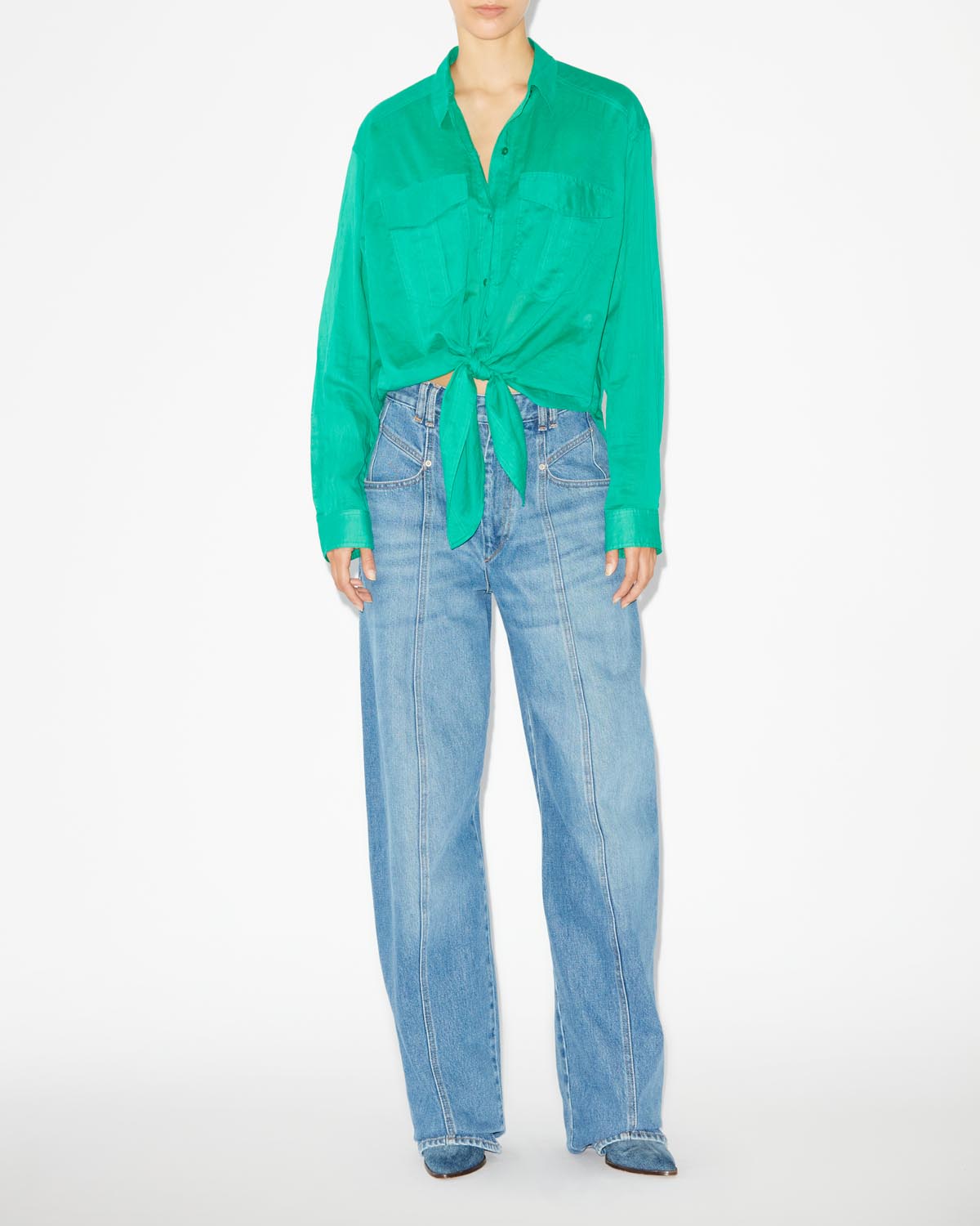 Nath shirt - Green - Woman - 1