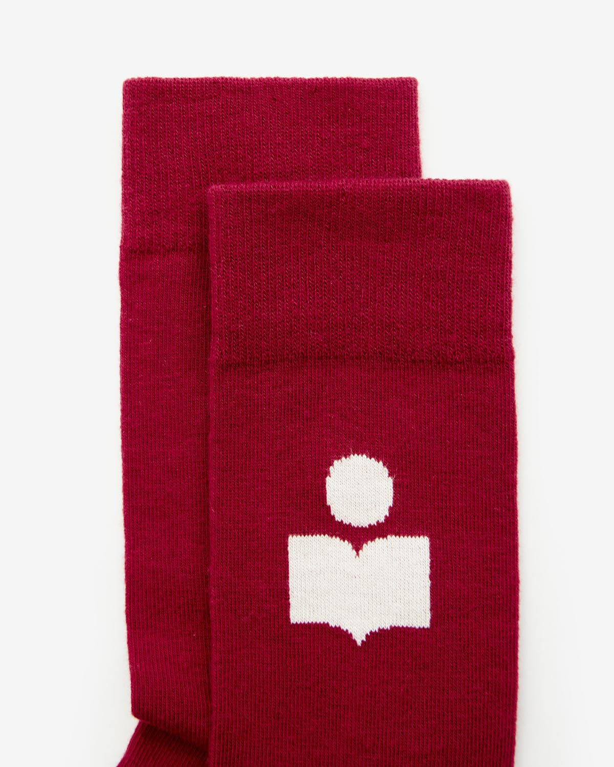 Chaussettes siloki Man Bordeaux-écru 2