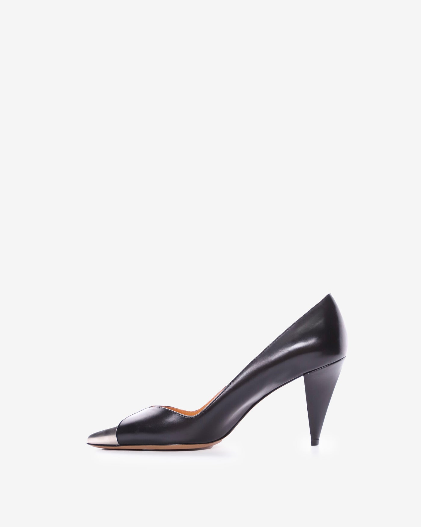 Zapatillas palda con puntera metalizada - Negro - Woman - 2