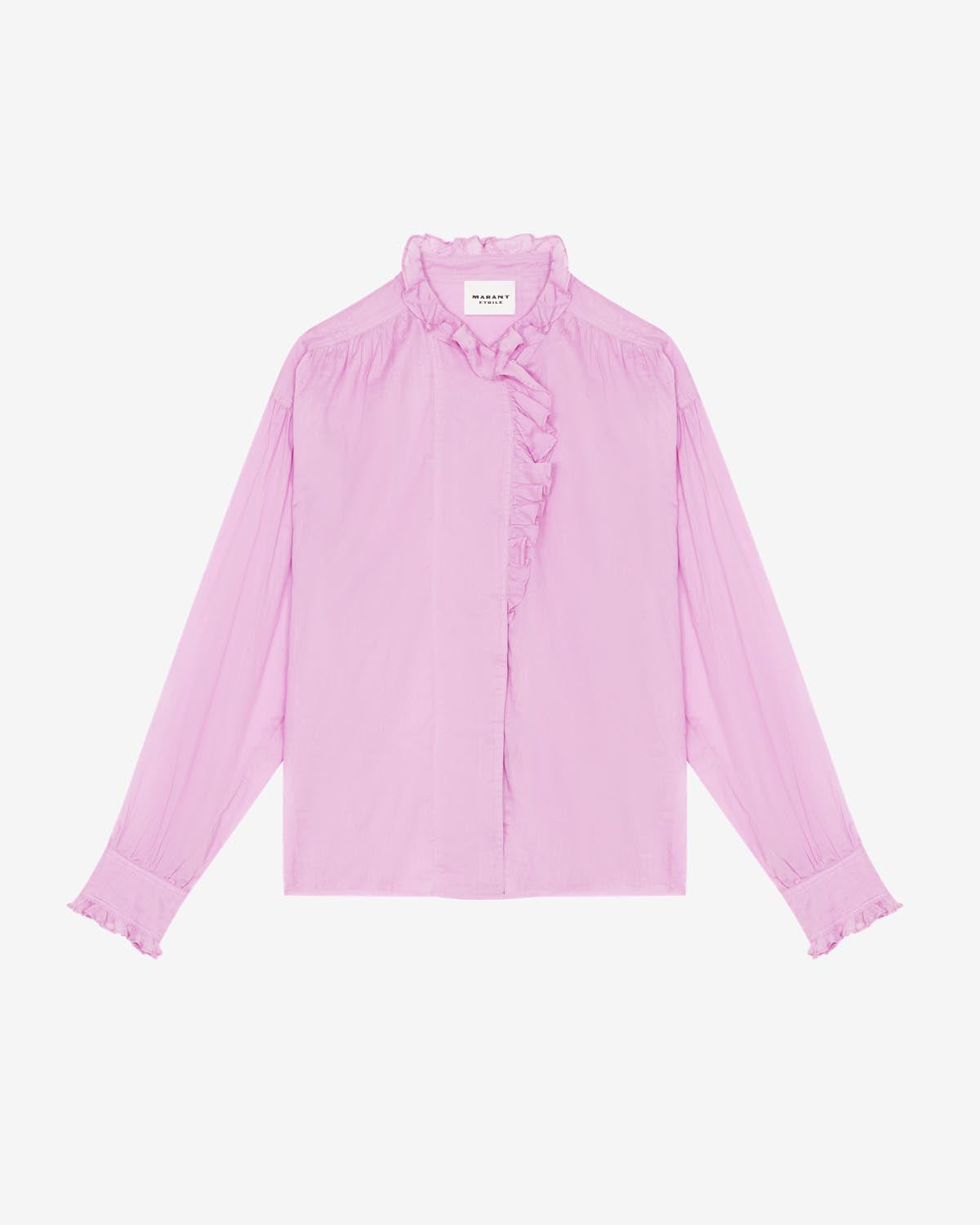 Haut en voile de coton pamias - Mauve - Woman - 9