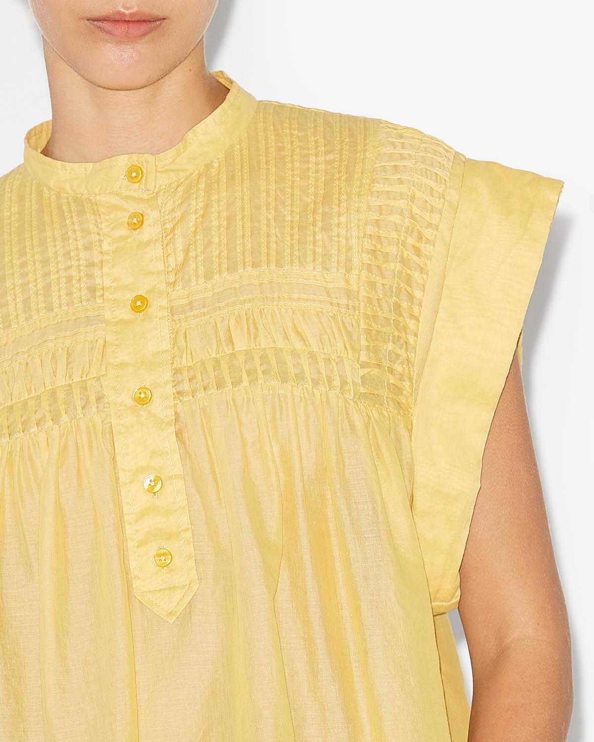 Leaza top in voile di cotone - Sunlight - Woman - 3