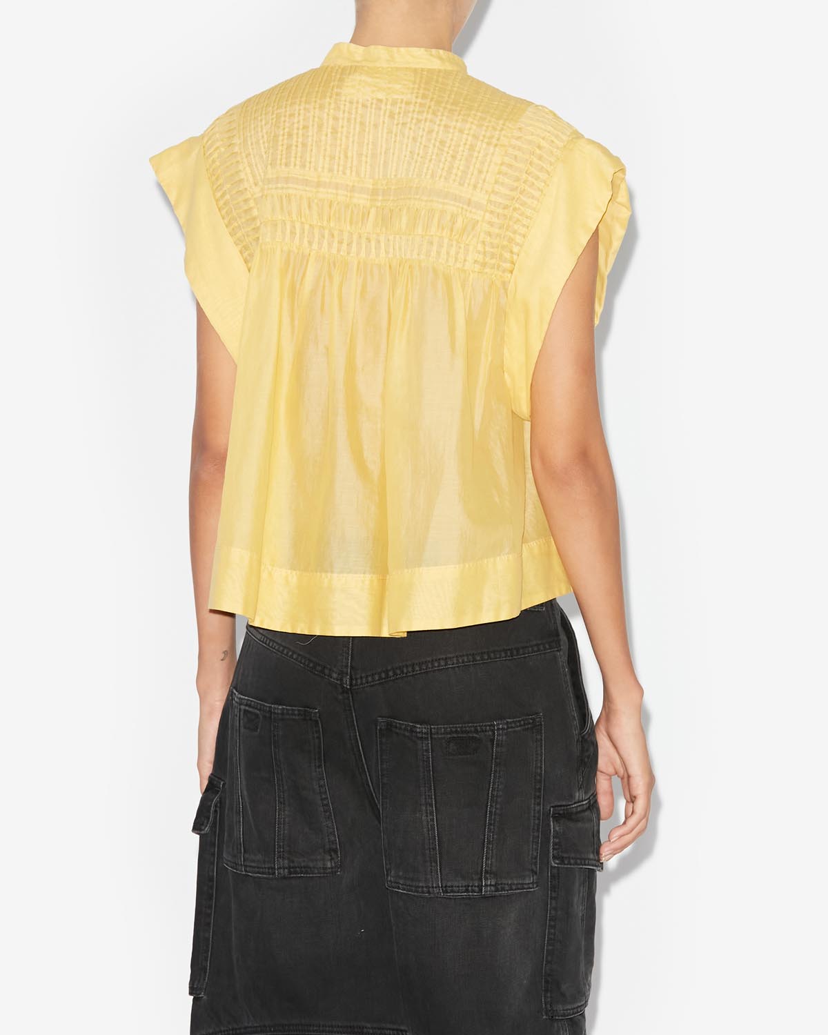 Leaza top in voile di cotone - Sunlight - Woman - 7