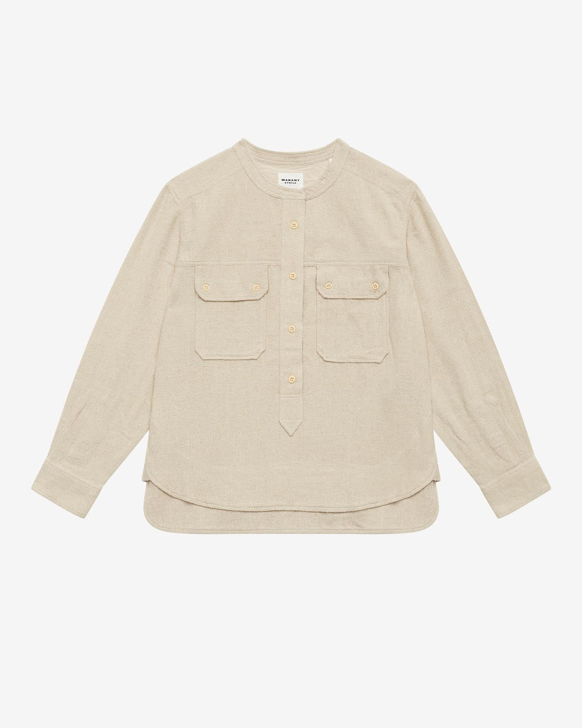 Tecoyo seidenhemd mit pattentasche - Naturfarben - Woman - 5