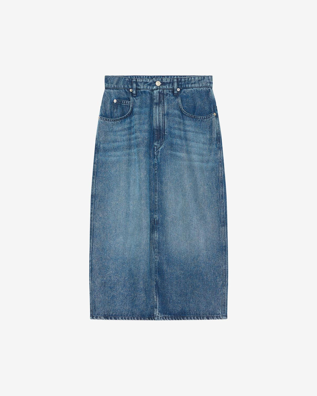 Tilauria midi skirt in fine denim - Blue - Woman - 10