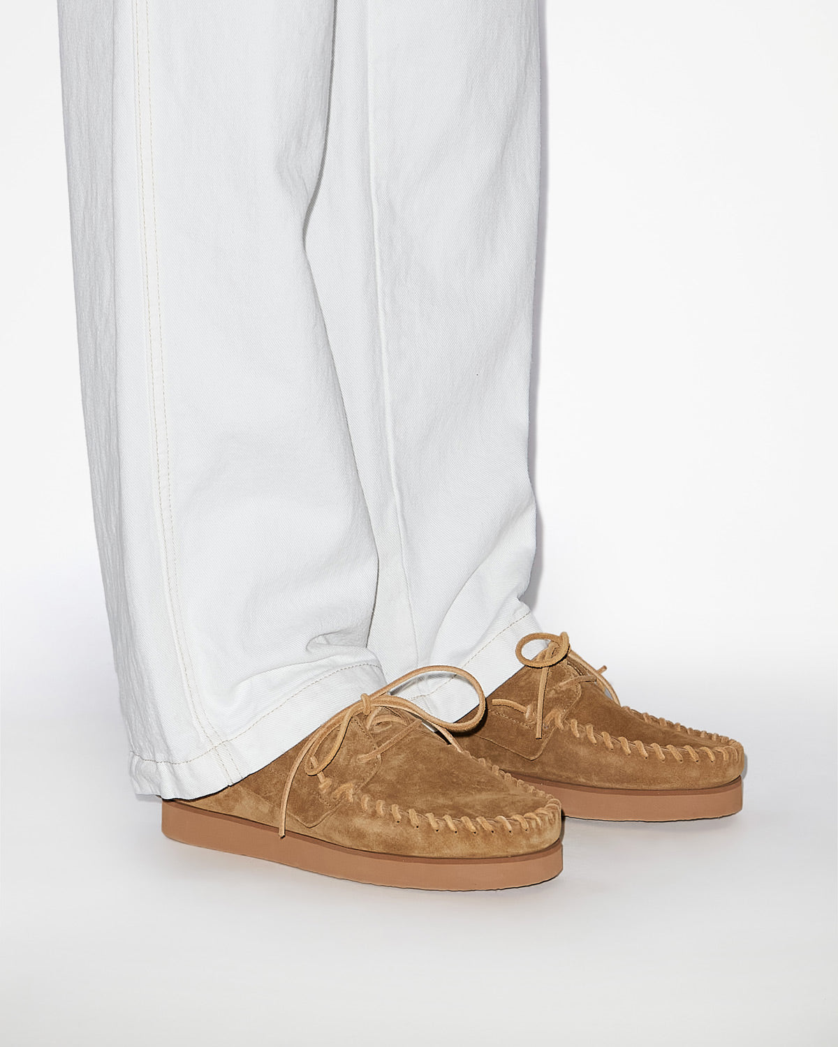 Mocassins fylan en cuir de veau velours - Sepia - Man - 5