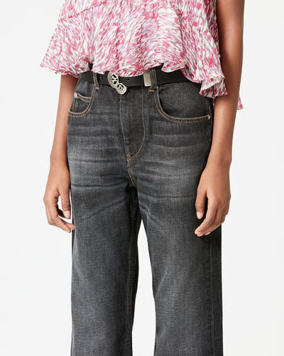 Jean évasé belvira - Noir délavé - Woman - 2