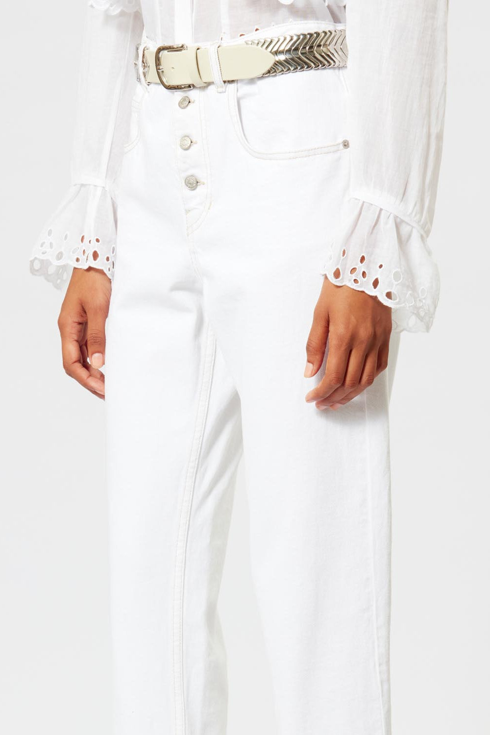 Belden regular jeans - Blanco - Woman - 4