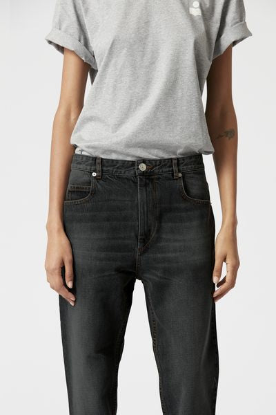 Pantalones neaj - Negro lavado - Woman - 3