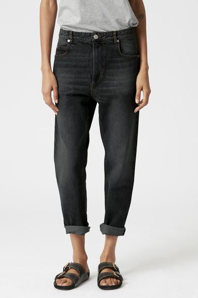 Pantalones neaj - Negro lavado - Woman - 4