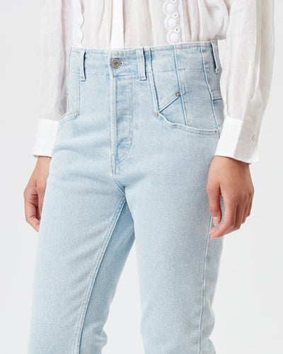 Niliane slim pants - 하늘색 - Woman - 2